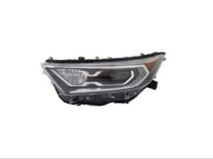Toyota Rav4 Head Light Driver Side Chrome Bezel N-America Built For Hybrid Xle/Xse/Limited 2019-2021 Capa