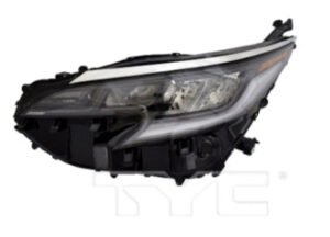 Toyota Sienna Headlight Driver Side Black Bezel/Lower Led Strip Xse/25Th Anniversary 2021-2024 Capa