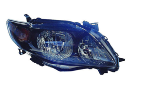 Toyota Corolla Headlight Black Housing For S / Xrs Models Sedan Passenger Side 2009-2010