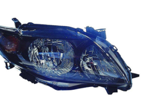 Toyota Corolla Headlight Black Housing For S / Xrs Models Sedan Passenger Side 2009-2010