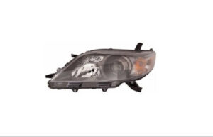 Toyota Sienna Halogen Head Light Passenger Side Black Bezel For Se 2011-2014