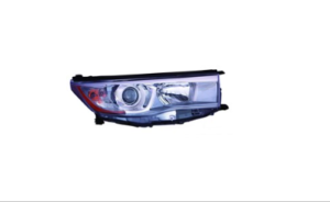 Toyota Highlander Head Light Passenger Side Smoked Chrome Accent Highlander/Hyb 14-16