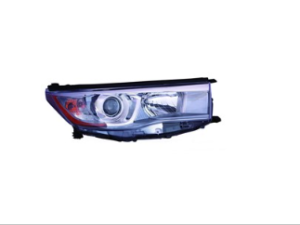 Toyota Highlander Head Light Passenger Side Smoked Chrome Accent Highlander/Hyb 14-16