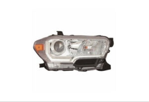 Toyota Tacoma Headlight Passenger Side Chrome Without Led Daytime Running Light & Fog For Sr 2016-2018 Capa