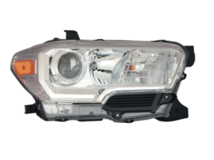 Toyota Tacoma Headlight Passenger Side Chrome Without Led Daytime Running Light & Fog For Sr 2016-2018