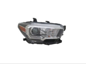 Toyota Tacoma Headlight Halogen Headlight Passenger Side Black Halogen Fog W/ Led Daytime Running Light 2016-2023