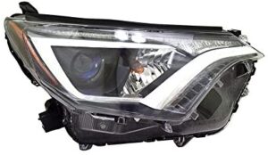 Toyota Rav4 Headlight Passenger Side N-American Built Chrome Bezel 2016-2018