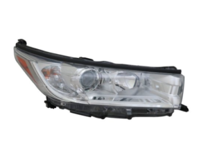 Toyota Head Headlight Passenger Side Chrome Bezel Without Daytime Running Light Fits Le/Le Plus/Xle Highlander/Hyb 2017-2019