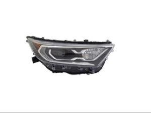 Toyota Rav4 Head Light Passenger Side Chrome Bezel N-America Built For Hybrid Xle/Xse/Limited 2019-2021 Capa