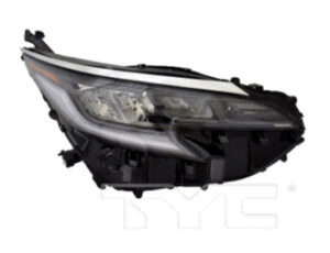Toyota Sienna Headlight Passenger Side Black Bezel/Lower Led Strip Xse/25Th Anniversary 2021-2024 Capa