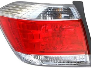 Toyota Highlander Tail Light Driver Side Highlander 2011-2013 (DOES NOT FIT Hybrid MODELS) Capa