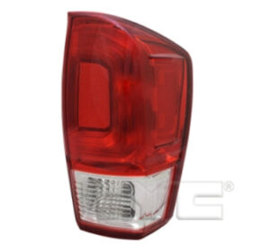 Toyota Tacoma Tail Light Passenger Side Sr/Sr5 Clear Lower Lens 2016-2017 Capa