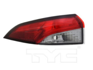 Toyota Corolla Tail Light Driver Side Smoked Lens 2020-2022 Capa