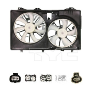 Toyota Sienna Dual Rad/Cnd Fan 3.5L V6 2017-2020 (Oe 16361-0P180. Same As To3115200)