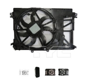Toyota Camry Rad/Cnd Fan Usa & Japan Built 2.5L L4 Avalon 2021 Camry 18-24 Nx250 22-24 Es250 21-22 (Oe 16360-25010)