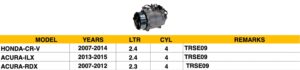 Honda Cr-V A/C Compressor Honda Cr-V/Acura Ilx/Rdx Double Before Order (4S Pn 98580)