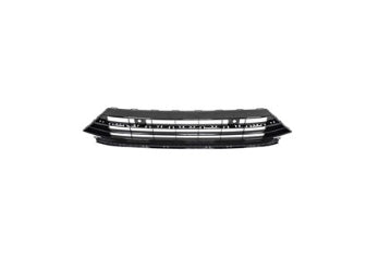 Volkswagen Tiguan Bumper Cover Bumper Grille Painted Gloss Black For R-Line 2018-2021