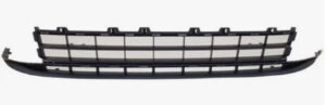 Volkswagen Jetta Bumper Cover Front Center Bumper Grille Textured Black Without Sensors Jetta 2022-2023 (Exc Gli)