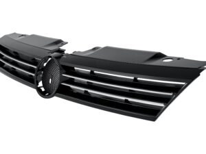 Volkswagen Jetta Grille Mat-Black/Chrome Moulding Jetta 2011-2014 (DOES NOT FIT Gli / Hybrid MODELS)