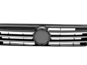 Volkswagen Passat Grille Painted Black W/ Six Chrome Molding Strips 2012-2015