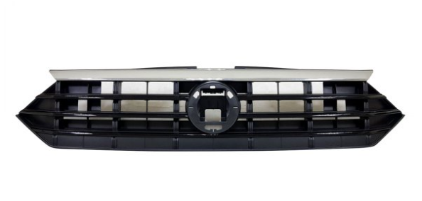 Volkswagen Jetta Front Grille Black/Chrome Upper Molding For R-Line 2019-2021