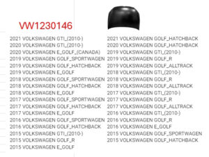 Volkswagen Golf Hood Steel 2015-2021 Capa