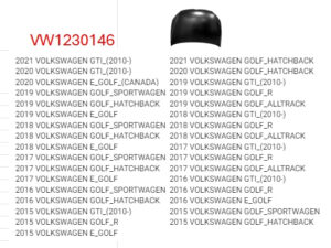 Volkswagen Golf Hood Steel 2015-2021