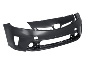 Toyota Prius Bumper Cover Front Bumper Primed Without H.L Washer Holes W/ Halogen H.L Prius / Plug-In 12-15