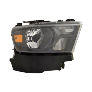 Ram 2019-2024 Headlight Halogen Headlight Passenger Side Black Bezel Pickup-Ram-1500 2019-2024 Capa