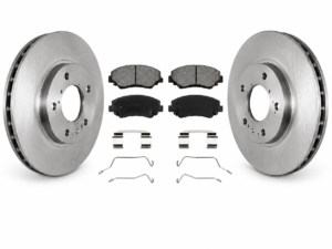 Rear Brake Rotor and Ceramic Pad Set – Compatible with Nissan Rogue