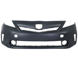 Toyota Prius Bumper Cover Fr Bumper Primed For Halogen Lights Without Washer Hole /Sensor Hole V 2012-2014