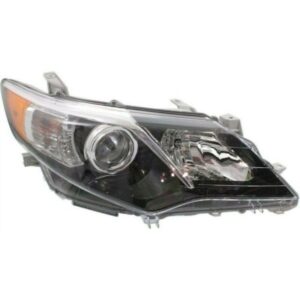 Toyota Head Headlight Passenger Side Black Trim Se Model Camry 2012-2014