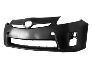Toyota Prius Bumper Cover Front Bumper Primed Without Sensor & Washer Holes Fits Halogen Headlight 2010-2011