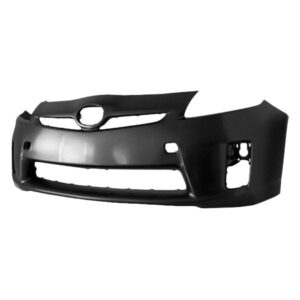 Toyota Prius Bumper Cover Front Bumper Primed Without Sensor & Washer Holes Fits Halogen Headlight 2010-2011