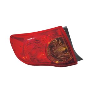 Toyota Corolla Tail Light Driver Side North America Built Sedan 2009-2010