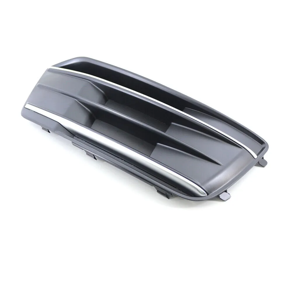 Audi Q5 Grille Lower Front Passenger Side Textured/matte Black With chrome Trim Without Adaptive Cruise 2018-2019