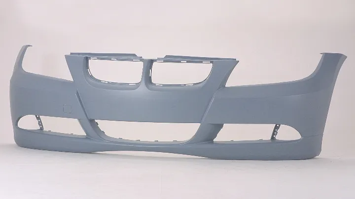 BMW 3 Series Sedan/3 Series Wagon Bumper Front Without Sensor Without H/LP Wash Hole Primed 2006-2008