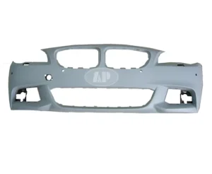 BMW 5 Series Bumper Front With Sensor Hole Without Side Cam Hole With M Package Primed 2011-2013