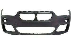 BMW X1 Bumper Front Primed With PARK Assist/park Distance/m-pkg Without Washer Hole 2016-2019