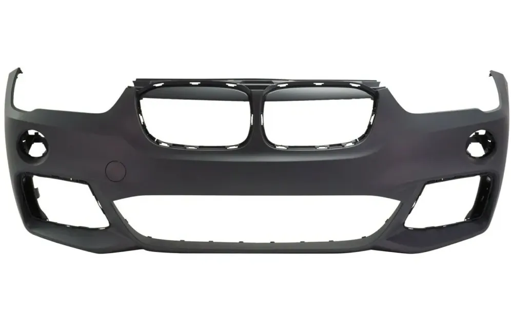 BMW X1 Bumper Front Primed With PARK Assist/park Distance/m-pkg Without Washer Hole 2016-2019