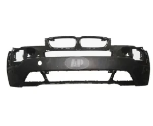 BMW X3 Bumper Front With osensor Hole Primed CAPA Certified 2007-2010