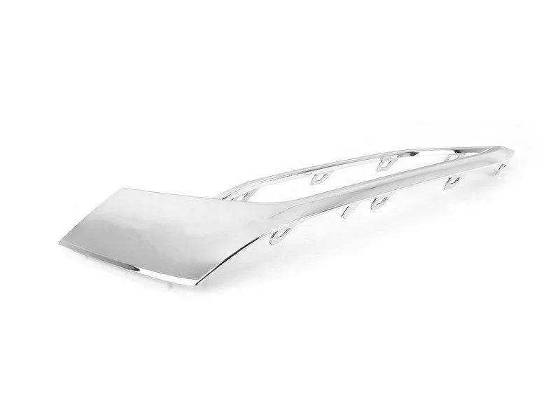 BMW 5 Series 2017-2019/530E Sedan 2018-2019 Fog Lamp Trim Front Driver Side Chrome Without M-pkg For Luxury Package