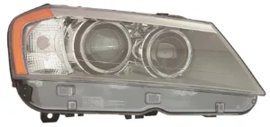 BMW X3 Head Lamp Passenger Side Xenon Without Adaptive Lamp CAPA Certified 2011-2014