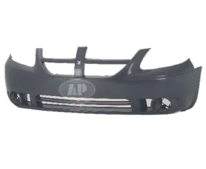 Dodge Caravan Bumper Front Primed With FOG Lamp Hole CAPA Certified 2005-2007