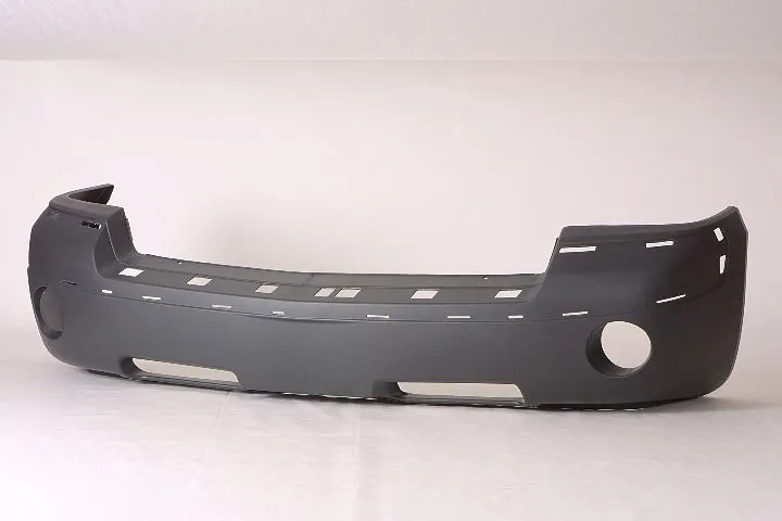 Dodge Dakota Pickup Bumper Front Textured Dark Gray With FOG Lamp Hole/moulding Hole 2005-2007