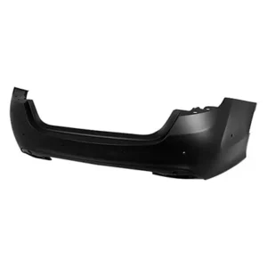 Chrysler 200 Sedan Bumper Rear Primed 4CYL With sensor/active Park Assist CAPA Certified 2015-2017