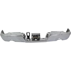 Ram PICKUP-RAM-1500 2011-2018/PICKUP-RAM-1500 Classic 2019-2024 Bumper Face Bar Rear Without Sensor Chrome Finish 1500 Model With Dual Exhaust