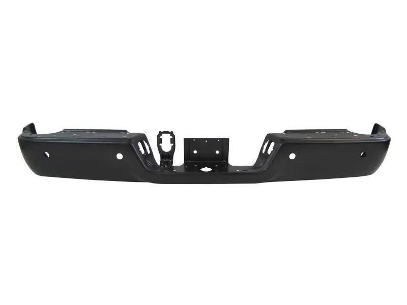 Ram PICKUP-RAM-2500/PICKUP-RAM-3500 Bumper Face Bar Rear Paint-to-Match Black With PARK Assist Sensor Without Dual Exhaust 2011-2012