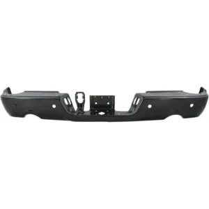 Ram PICKUP-RAM-1500 2011-2018/PICKUP-RAM-1500 Classic 2019-2024 Bumper Face Bar Rear Black Paint-to-Match With Sensor For 1500 With Dual Exhaust