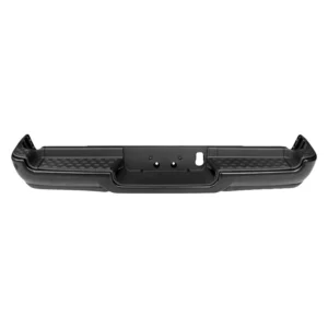 Ram PICKUP-RAM-1500 Bumper Rear Assembly Paint-to-Match Single Exhaust With Pad/Extensions/BOTH Mount Brackets/Both Valance/Pad Plug Without Sensor Excludes Rebel/trx 2019-2024